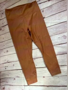 Fabletics Leggings Shimmer Rust Size Medium